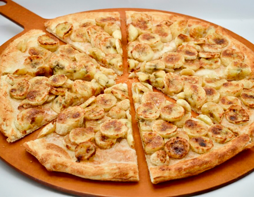 Banana Flambé Pizza — desserts for catering in Los Angeles
